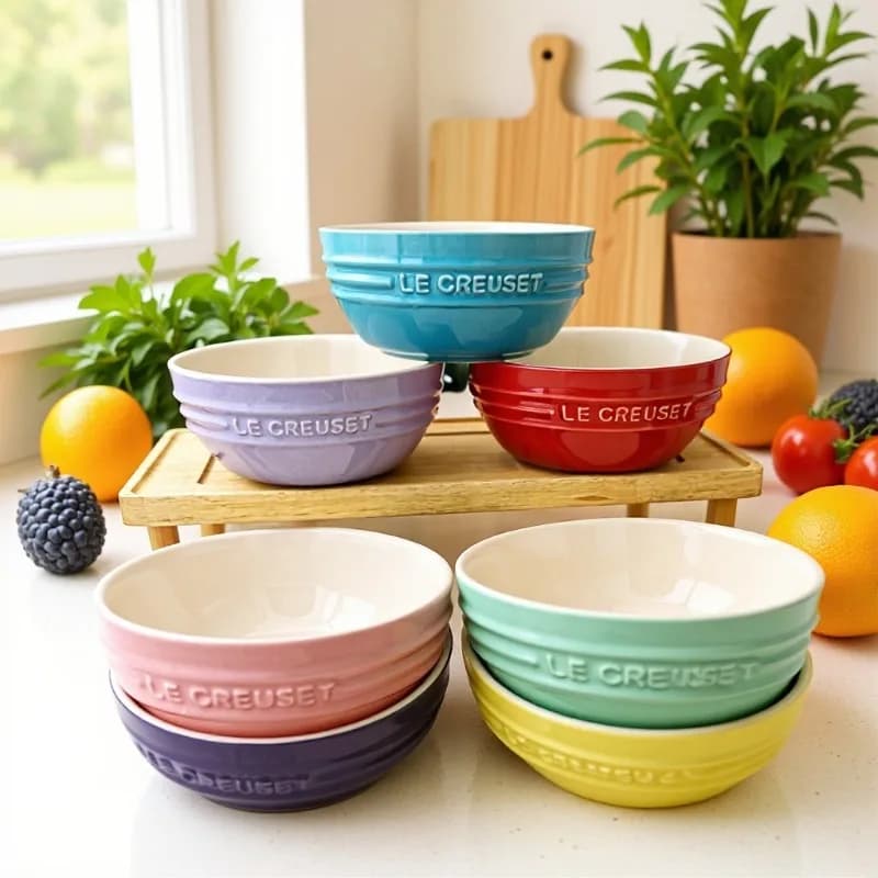 Ceramic Round Bowl for Soup and Salad
