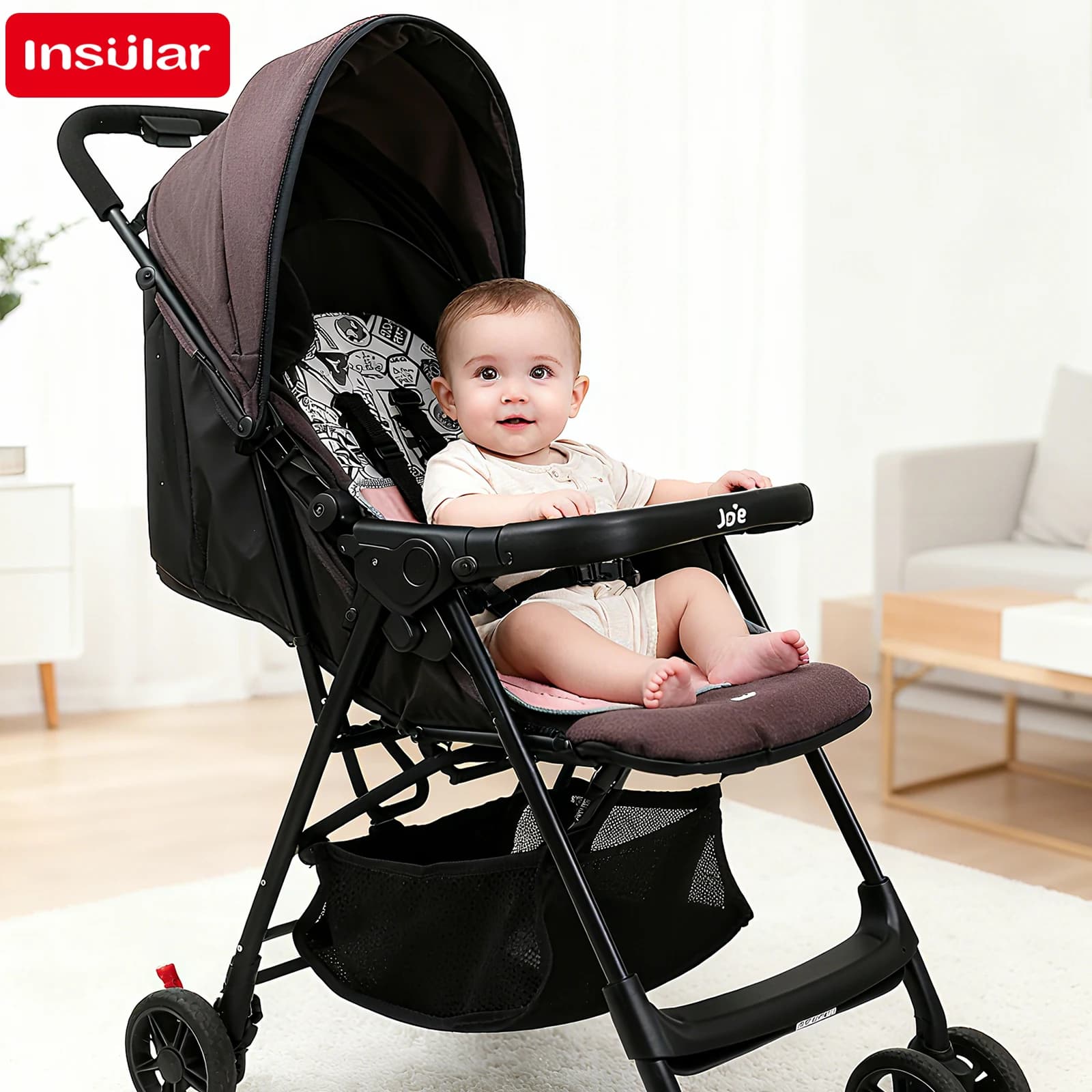 Portable Travel High Chair with Cushion