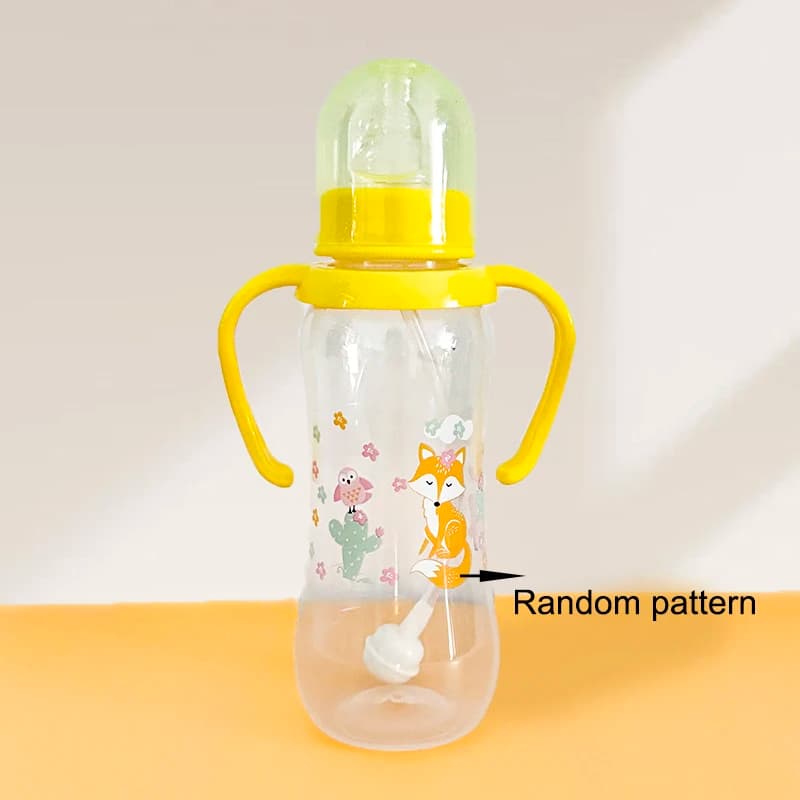 250ml Baby Bottle with Handle - Easy-to-Grip Feeding Bottle, Perfect as a Christmas Gift, Ideal for Water and Formula