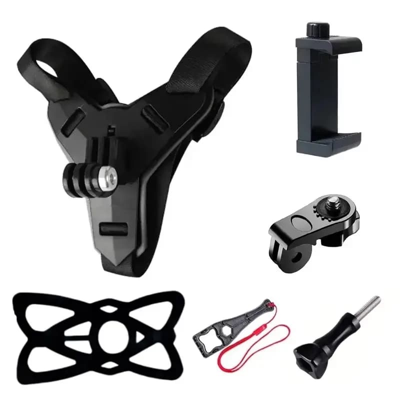 Motorcycle Accessories for Gopro Hero 13 12 11 10 9 8 7 6 5 4 Session 3 2 1 for Smart Phone for DJI OSMO Action 6 5 Pro/4 Helmet