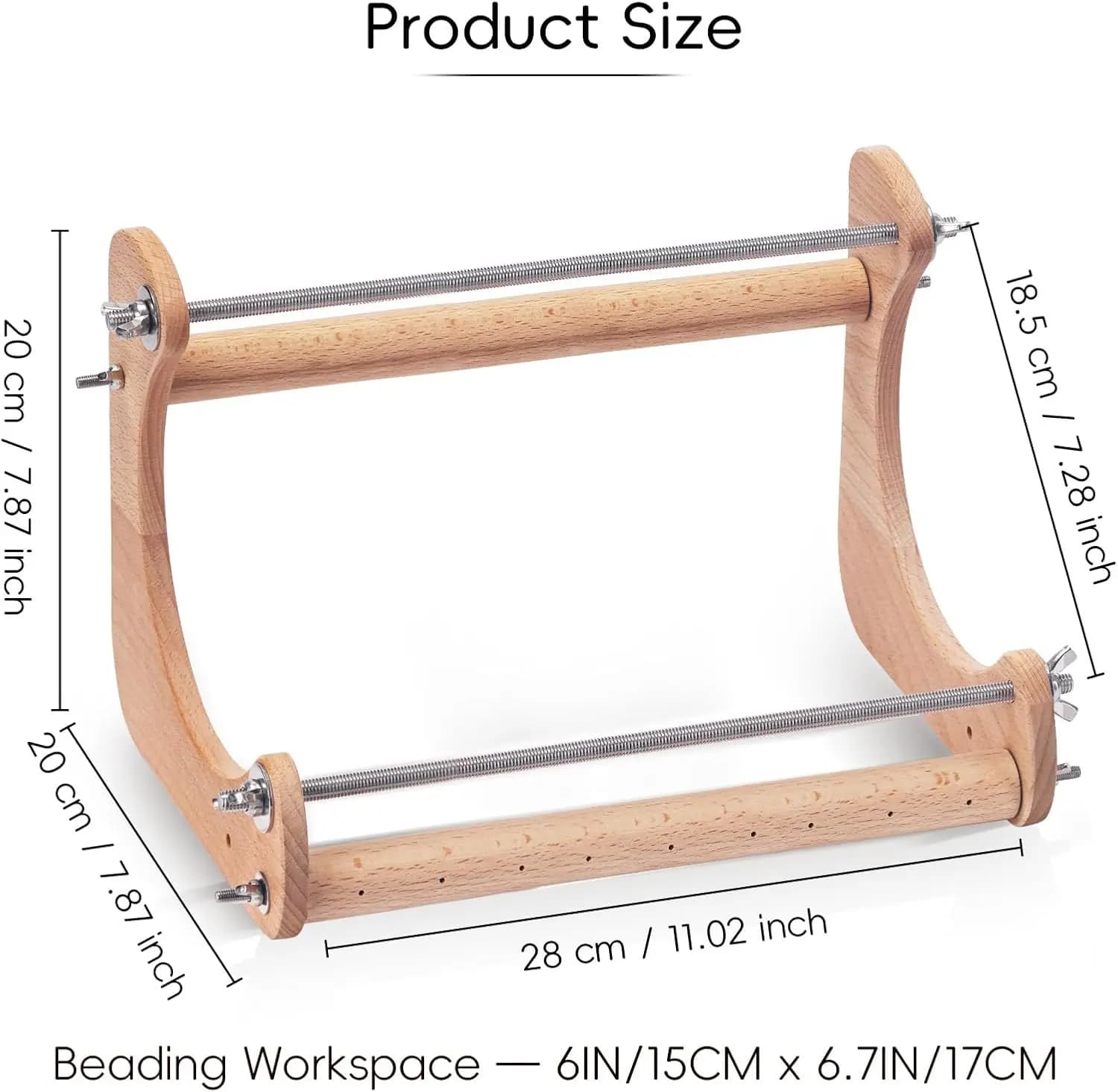 Wood Bead Loom Kit with Instructions