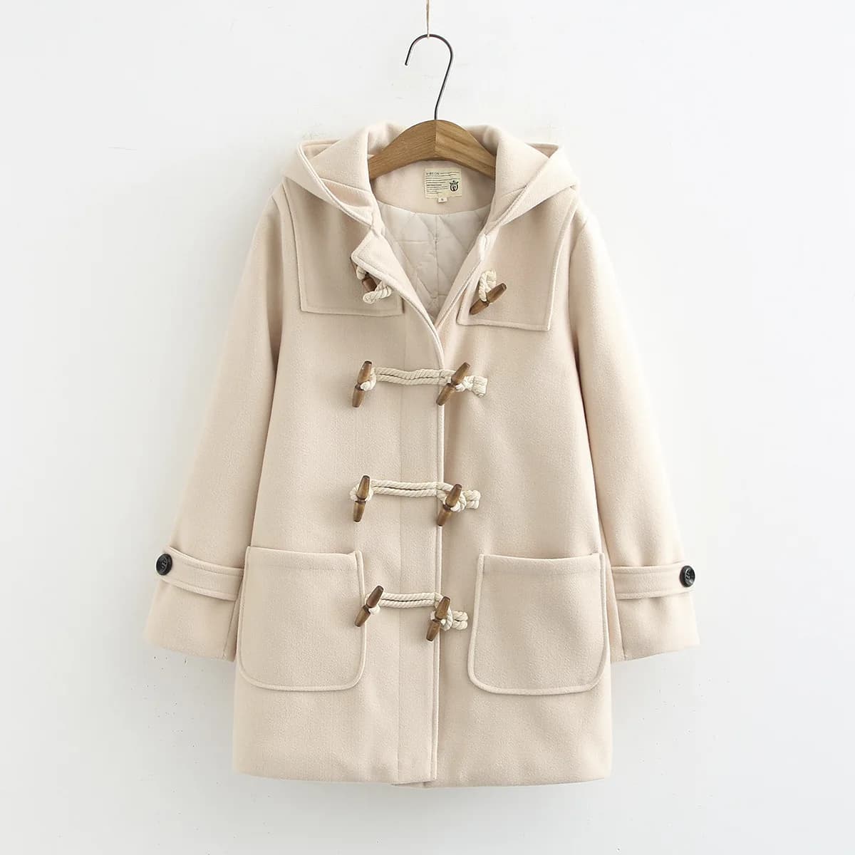 Women's Wool Blend Hooded Coat