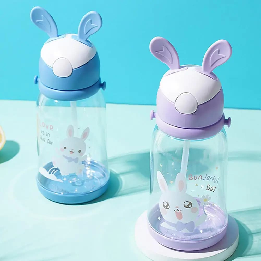 Kids Cartoon Sippy Cup with Straw