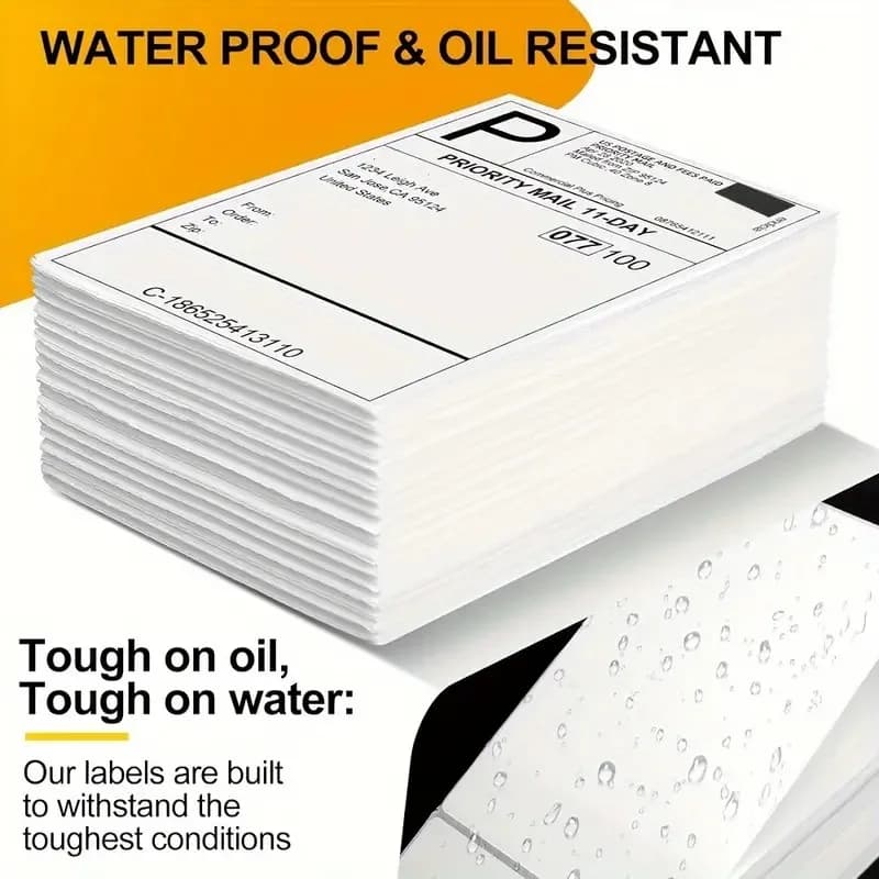 4x6 Thermal Shipping Labels White