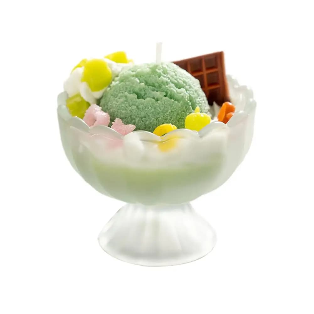 Ice Cream Scented Candle in Glass Jar