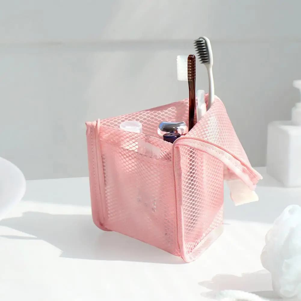 Toiletry Bag Women Travel Makeup Cosmetic Organizer Self Standing Foldable Waterproof EVA Lightweight Pouch Gift Girls