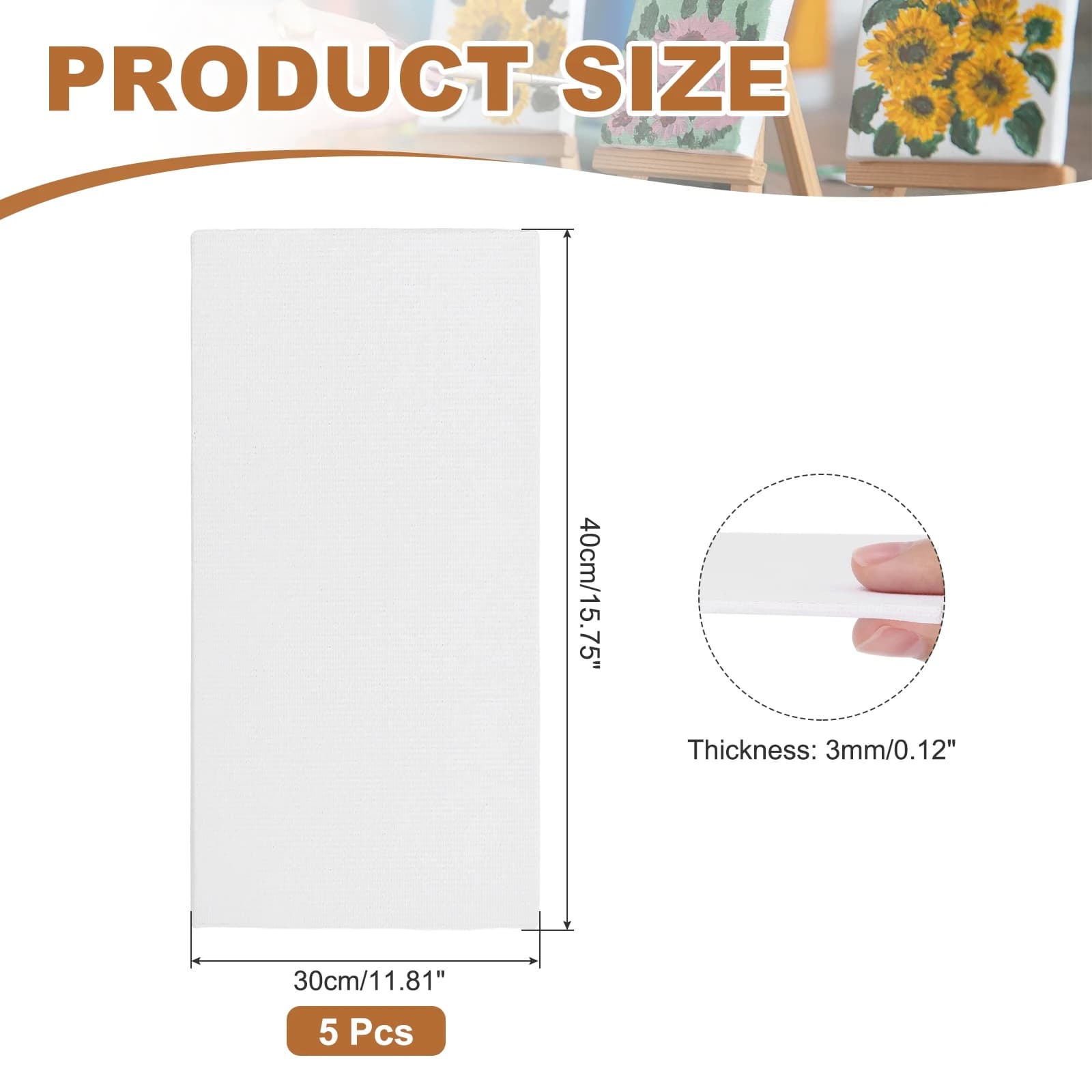 Primed Cotton Canvas Boards for Painting