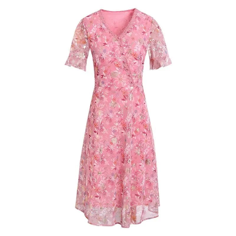 Women's Vintage Print Summer Dress
