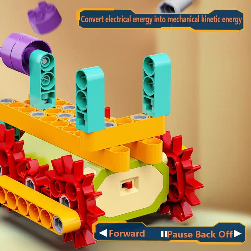 Motorized Building Blocks Engineering Kit