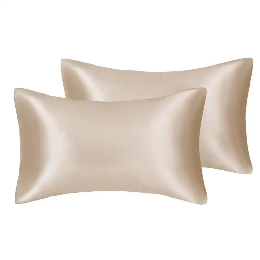 Satin Pillowcases Queen Size Pair