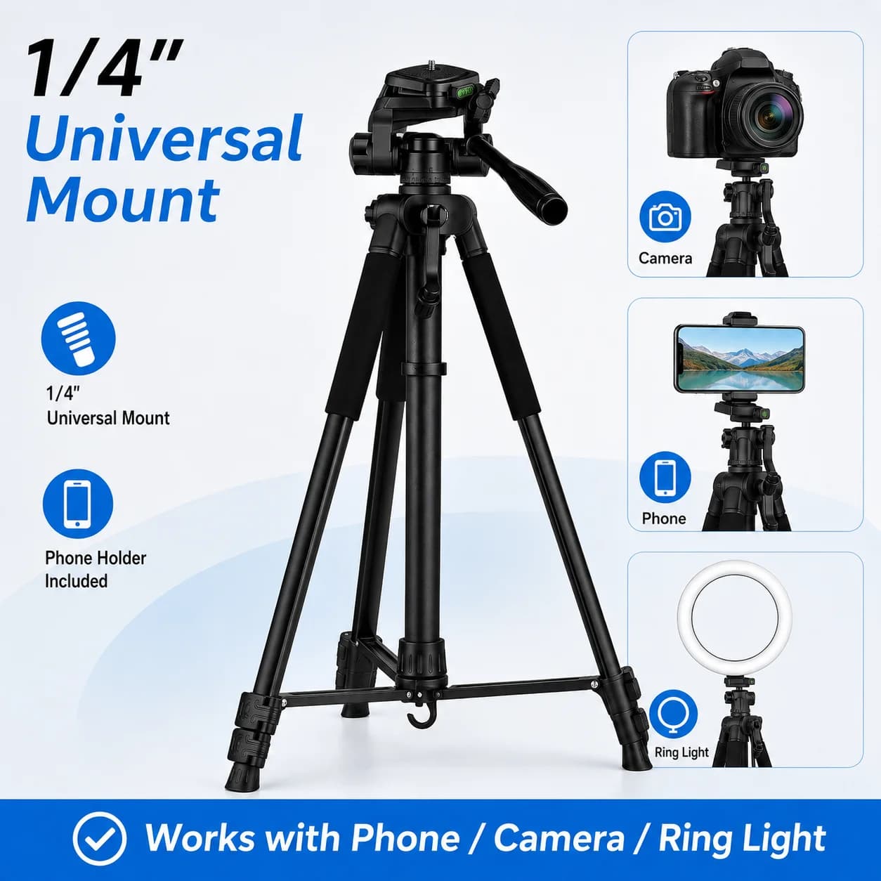 360° Portable Camera Tripod Stand