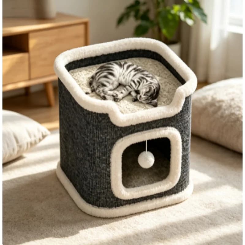 Cat Cave Bed Washable Hideaway
