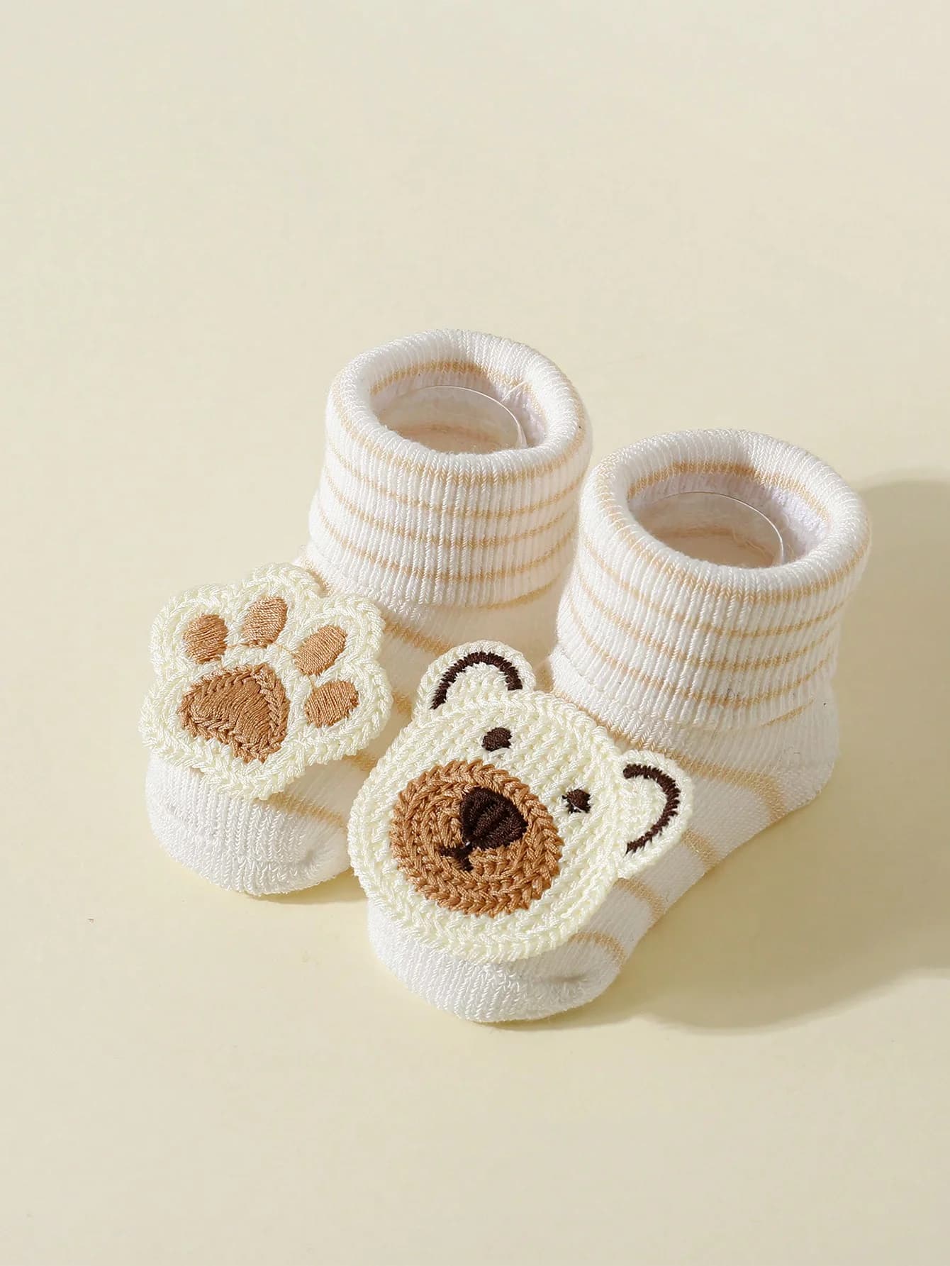 Baby Cute Cartoon Bear Socks 4-Pack