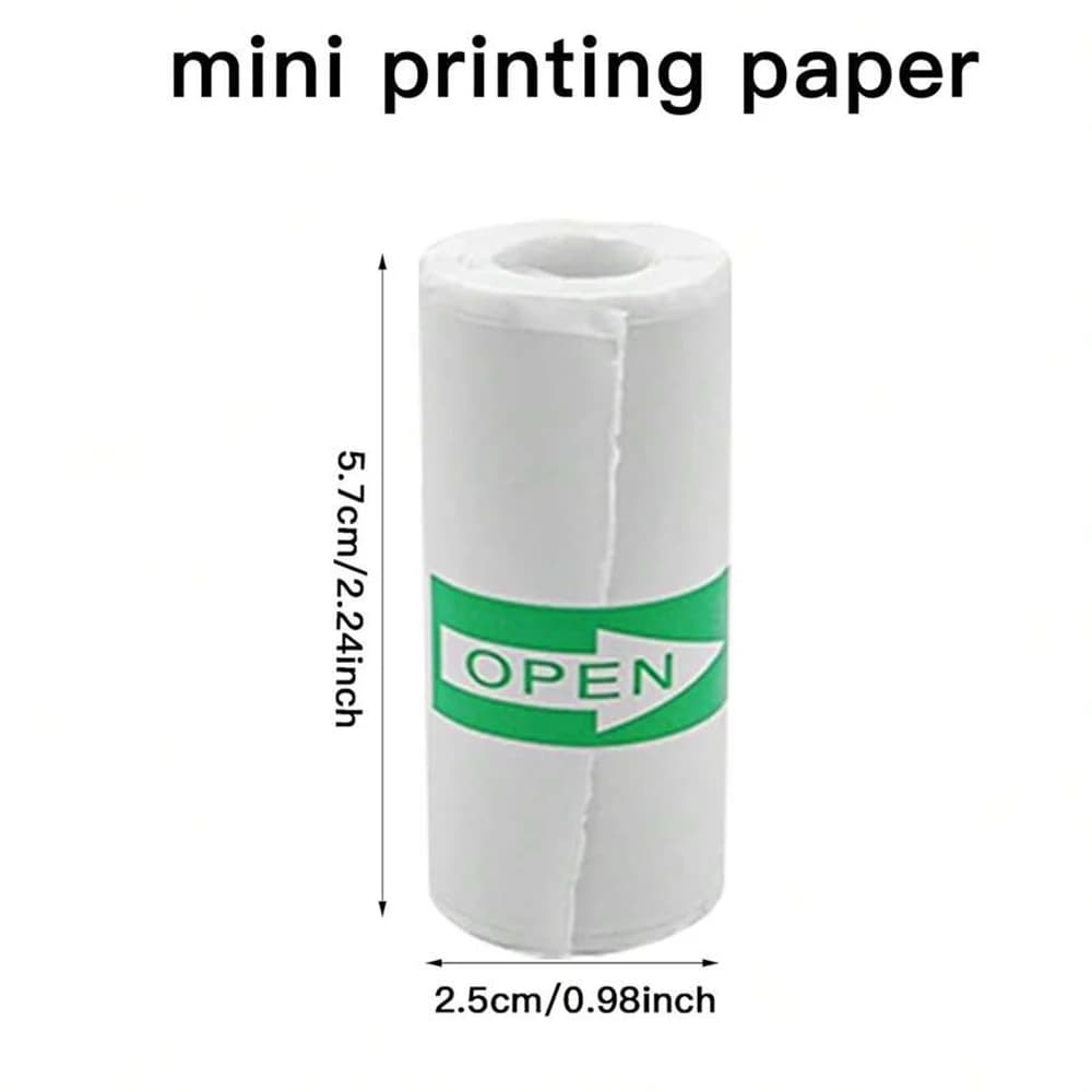 Mini Printer Thermal Sticker Paper Rolls