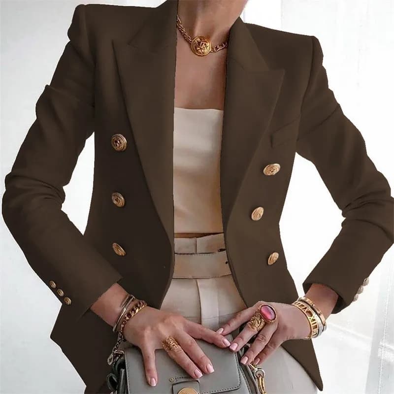 Women's Casual Long Sleeve Blazer Jacket