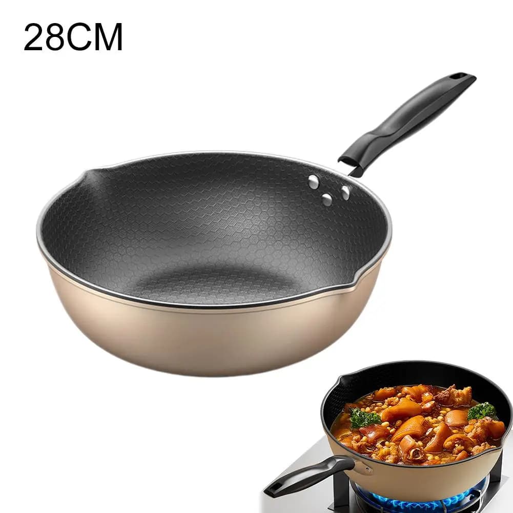 Honeycomb Non-Stick Wok Pan