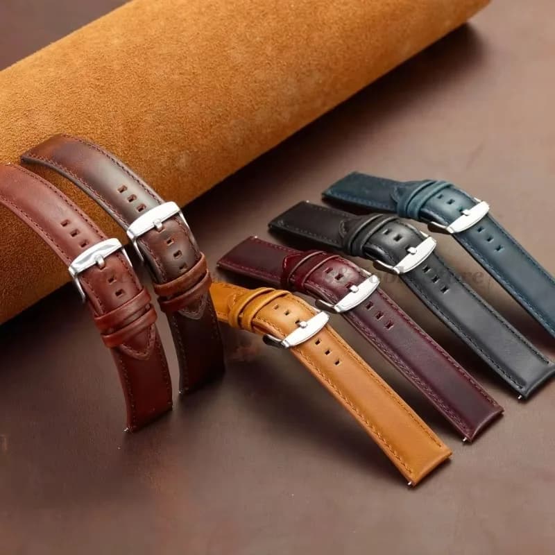 Leather Watch Strap with Quick Release