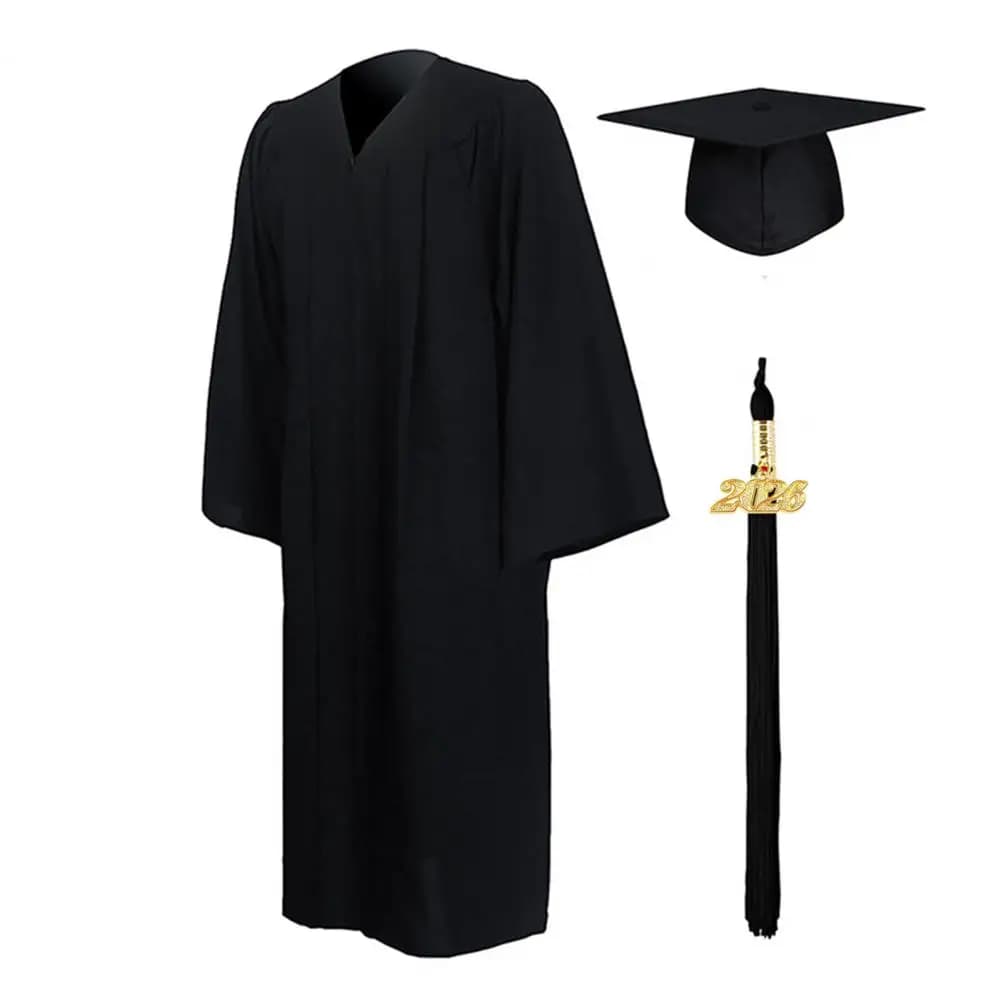Unisex Graduation Robe With Hat And Tassel