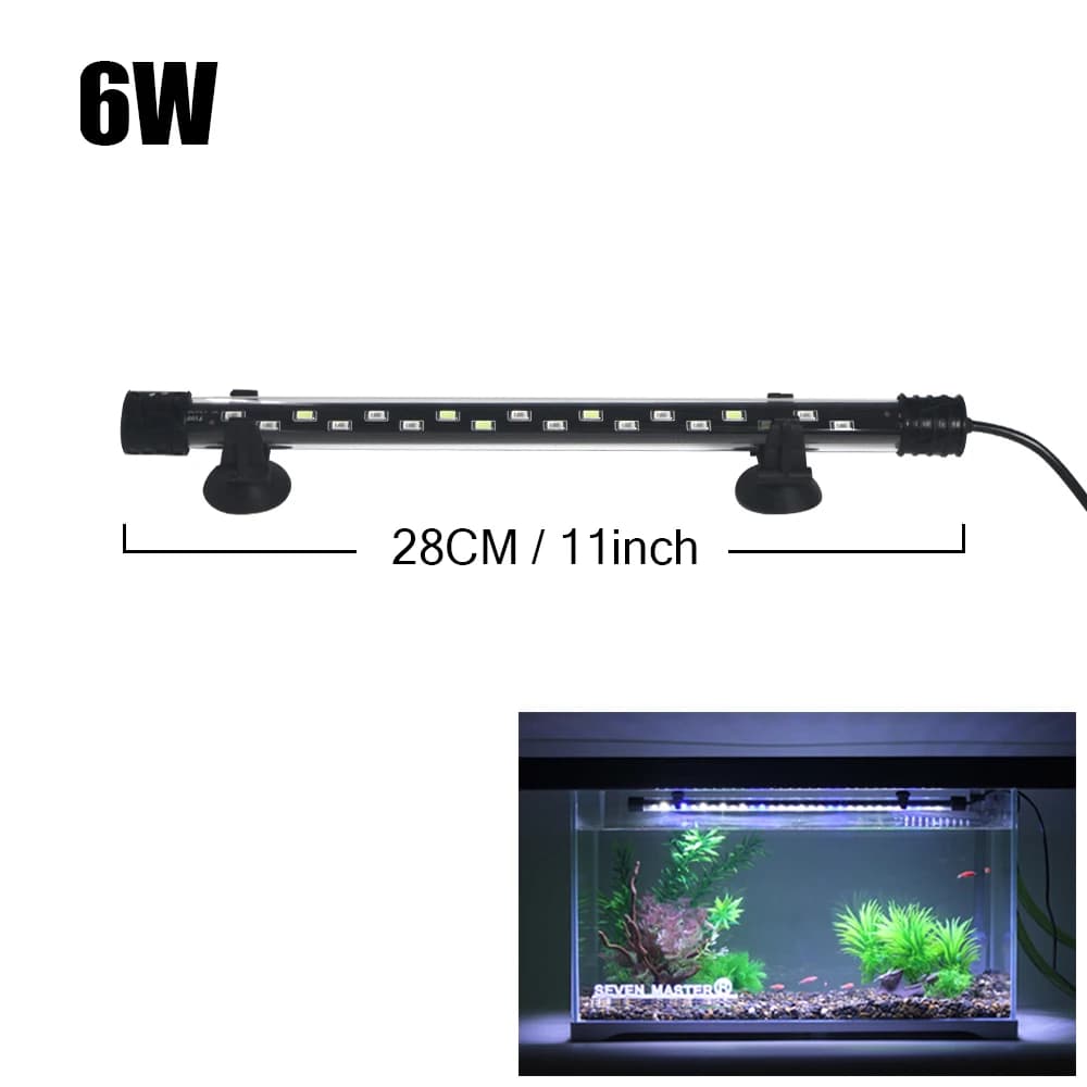 Aquarium Light LED Plant Grow Lamp Waterproof Fish Tank Light 18-58CM Underwater Aquariums Decor Lighting 90-260V 5730chip