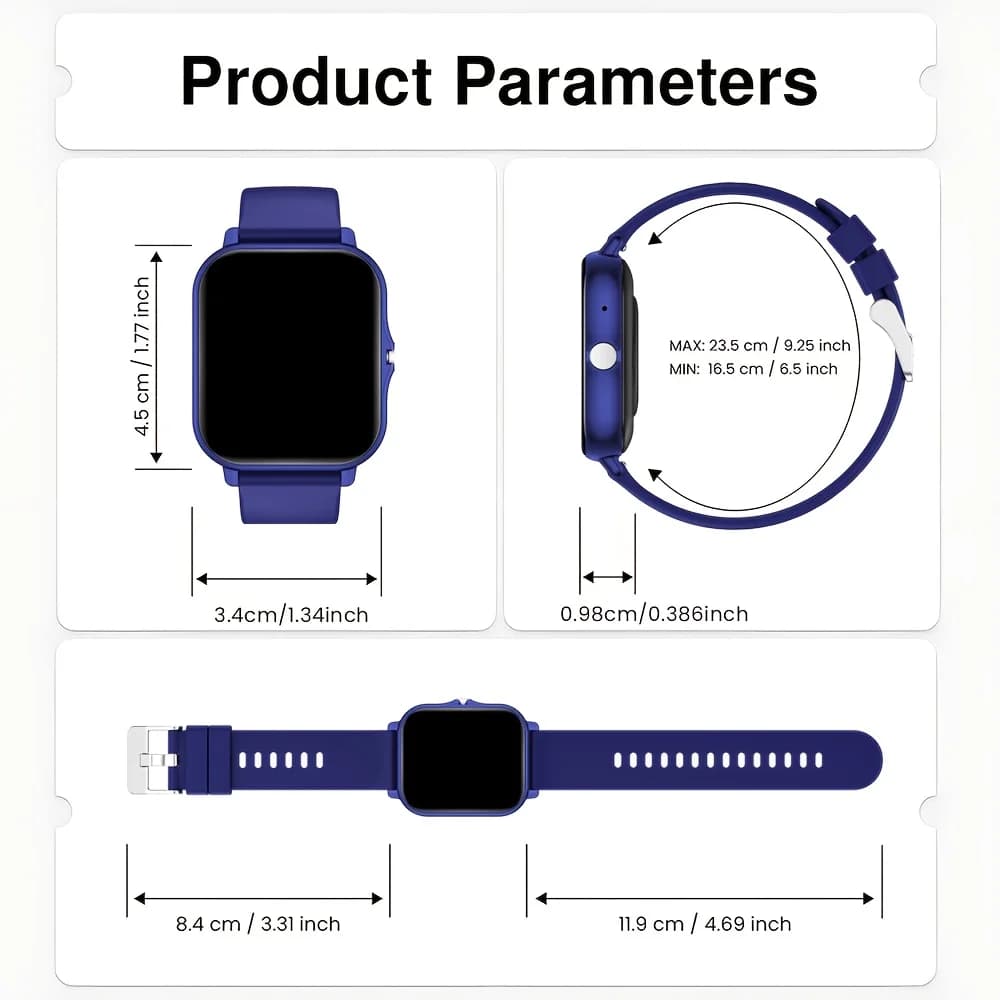 [Smart Watch, Wireless] Wireless Men'S And Women'S Smart Watch, 1.83-Inch Full Screen Touch, Dialing/Answering Calls, Pedometer