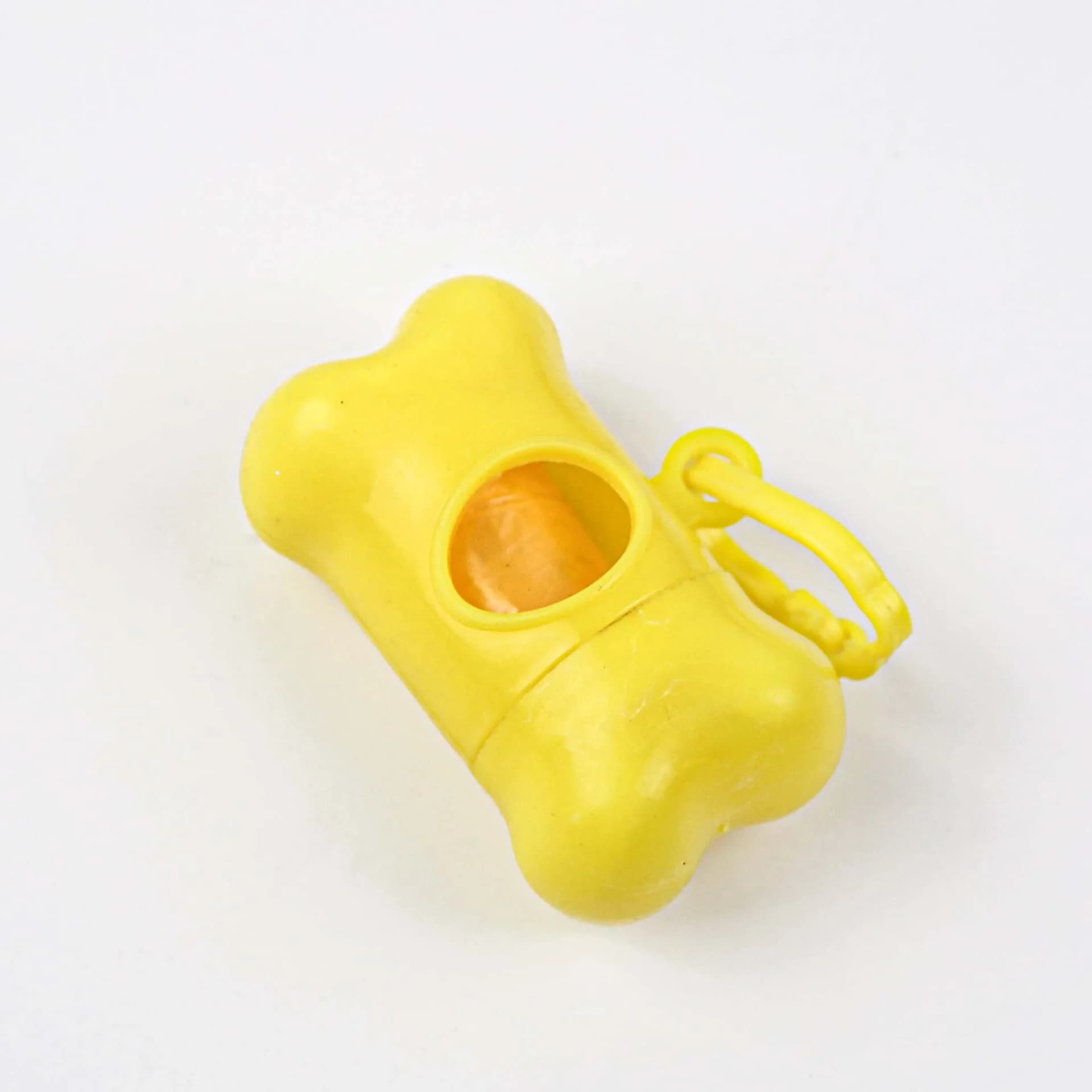 Bone Shaped Dog Waste Bag Holder with Bags