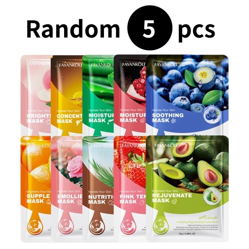 Fruit-Based Facial Masks Set