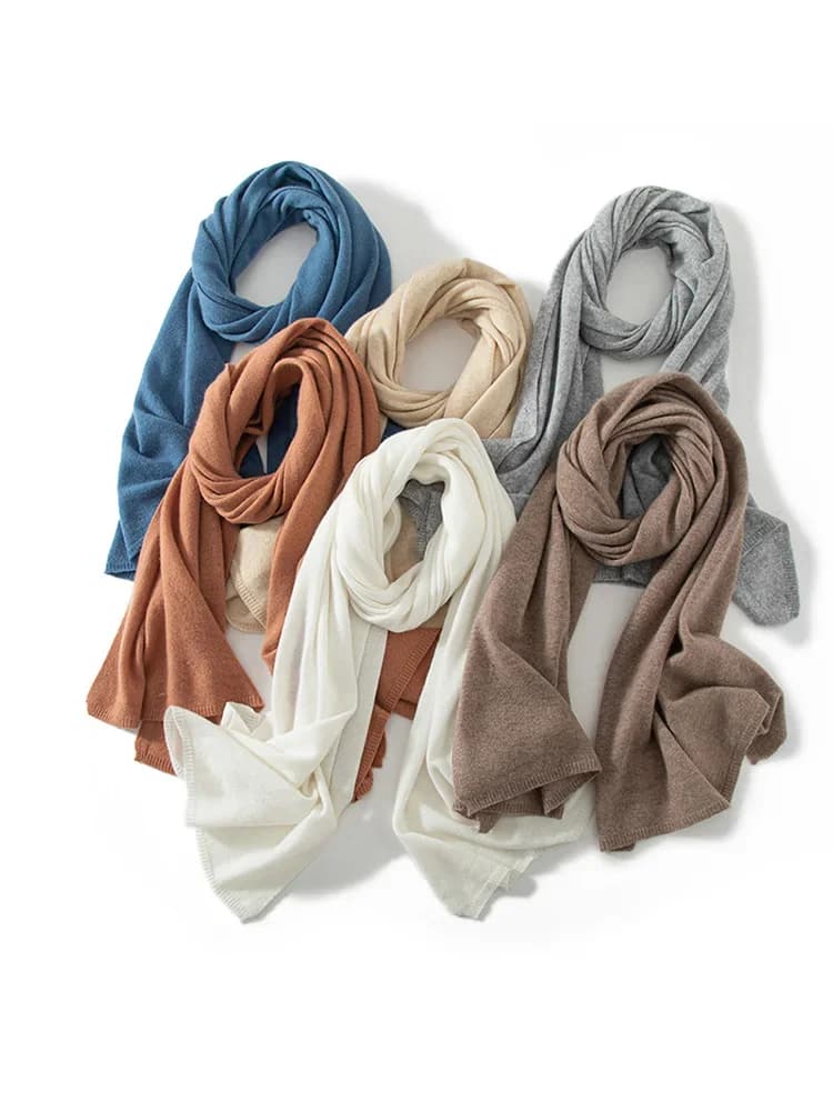 Wool Cashmere Scarf Wrap Shawl