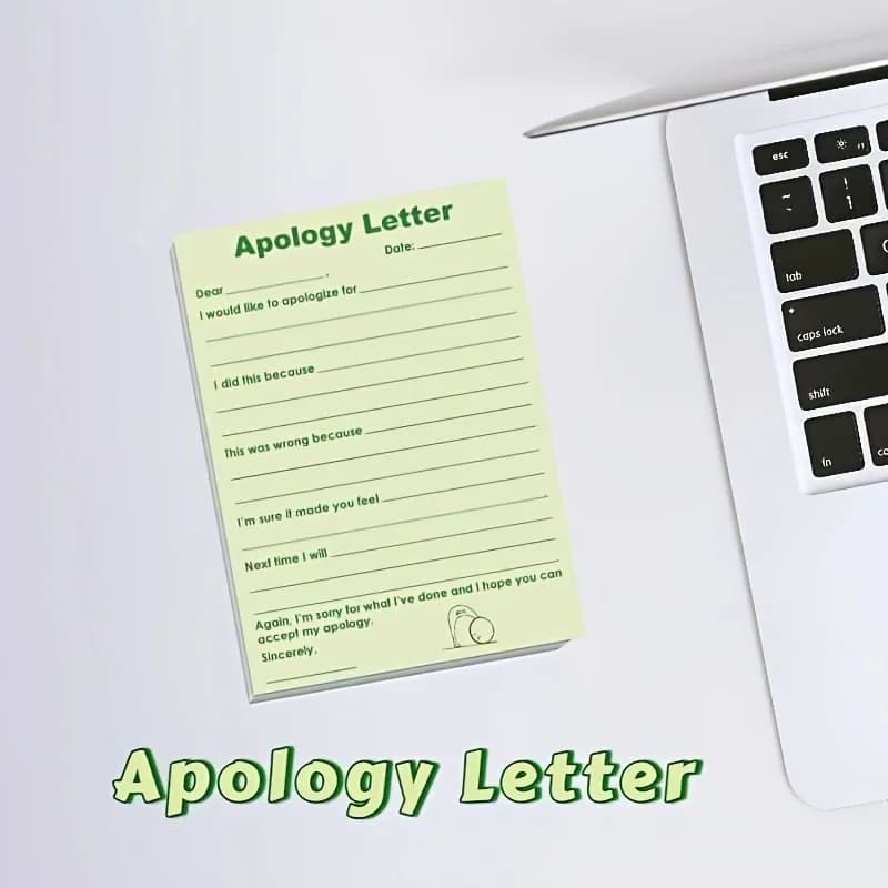 Apology Letter Writing Paper