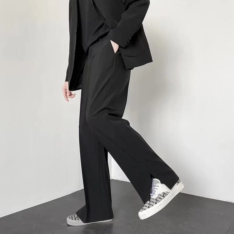 Men's Wide Leg Dress Pants