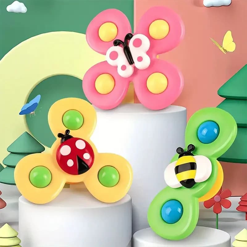 Pet cat toys, insect suction cups, spinning toys, rotating windmills, cat teasers, cat stress relief toys, pet toys