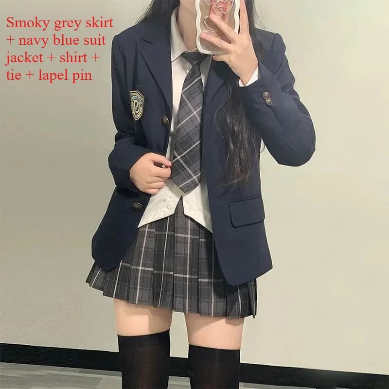 Female Student School Uniform Jacket Set