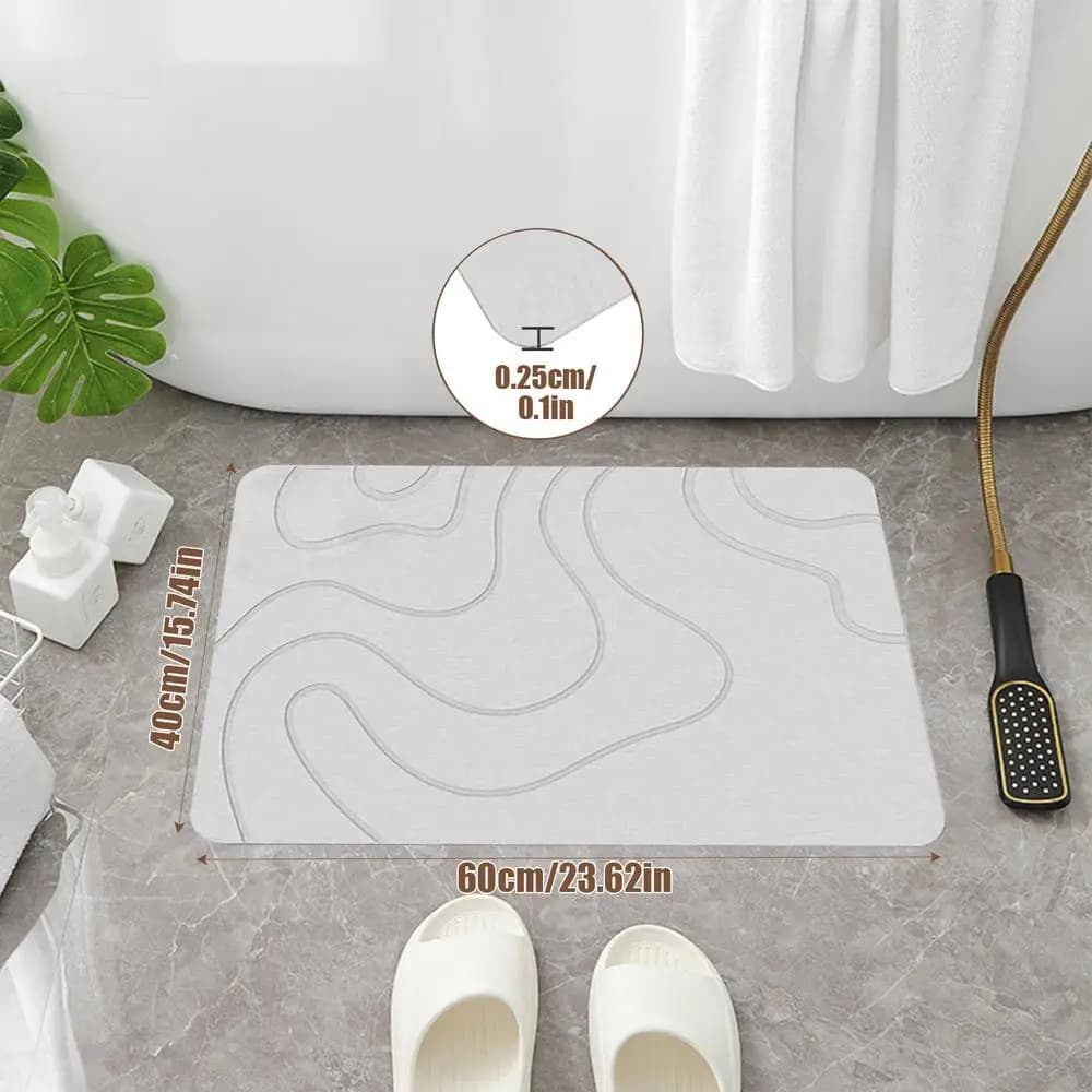 Diatomite Bath Drying Mat Non-Slip