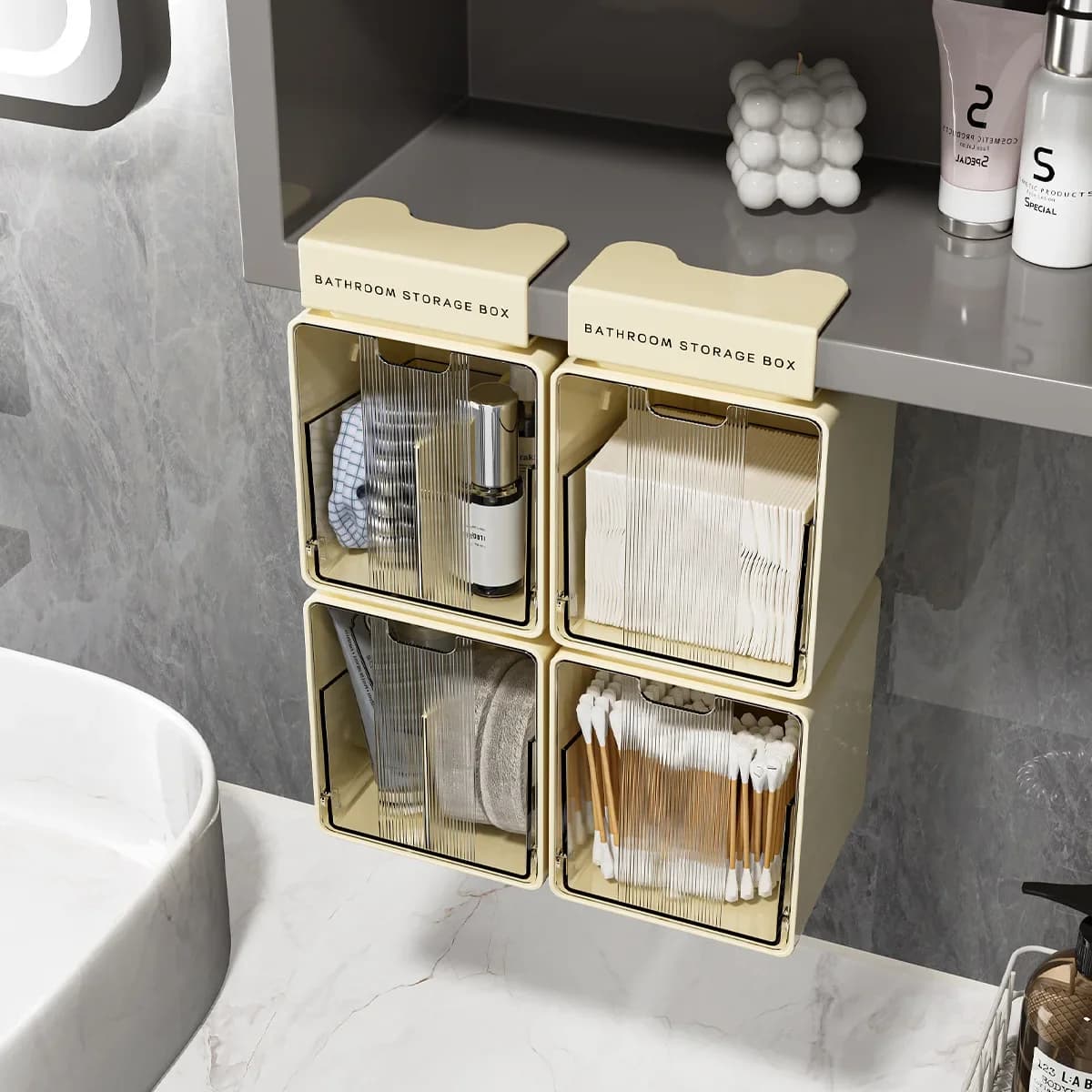 Bathroom Mirror Cabinet with Cosmetic Storage