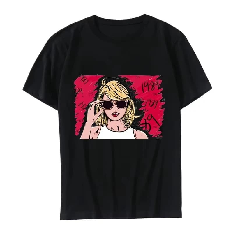 Women's T-Shirt 1989 Women Clothing Cotton Summer Fashion Letter Print Tops Tees Swift Fans Peripheral Female Y2K Streetwear Men