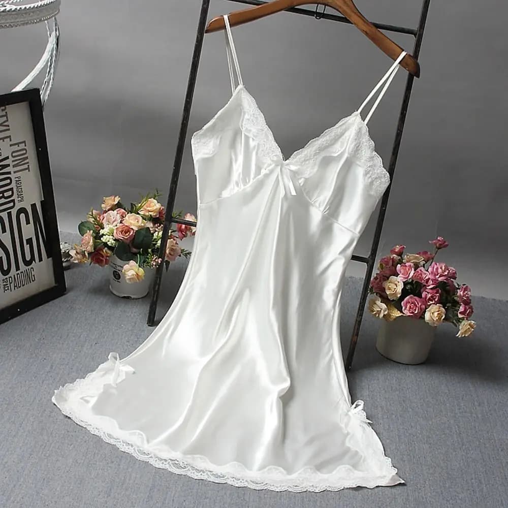 Lace Patchwork Camisole Nightgown