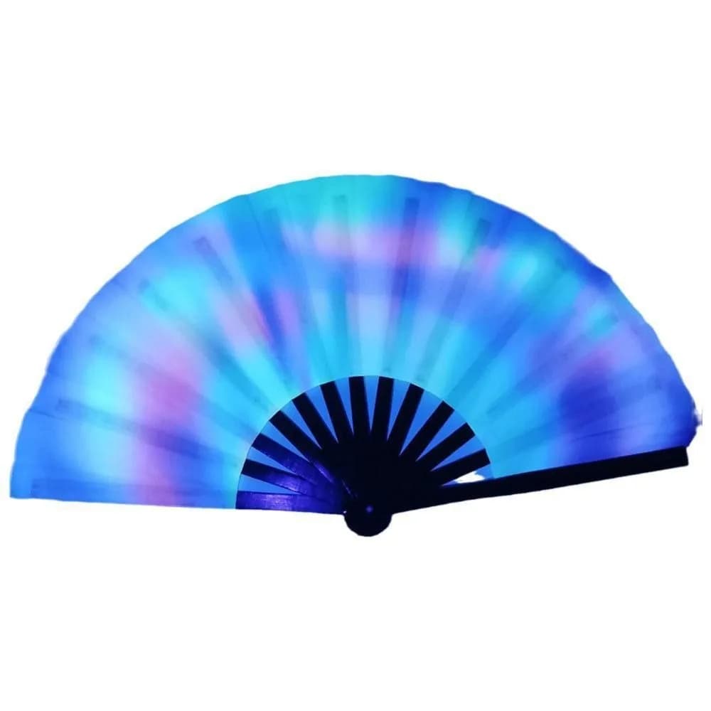UV Fluorescent Folding Hand Fan