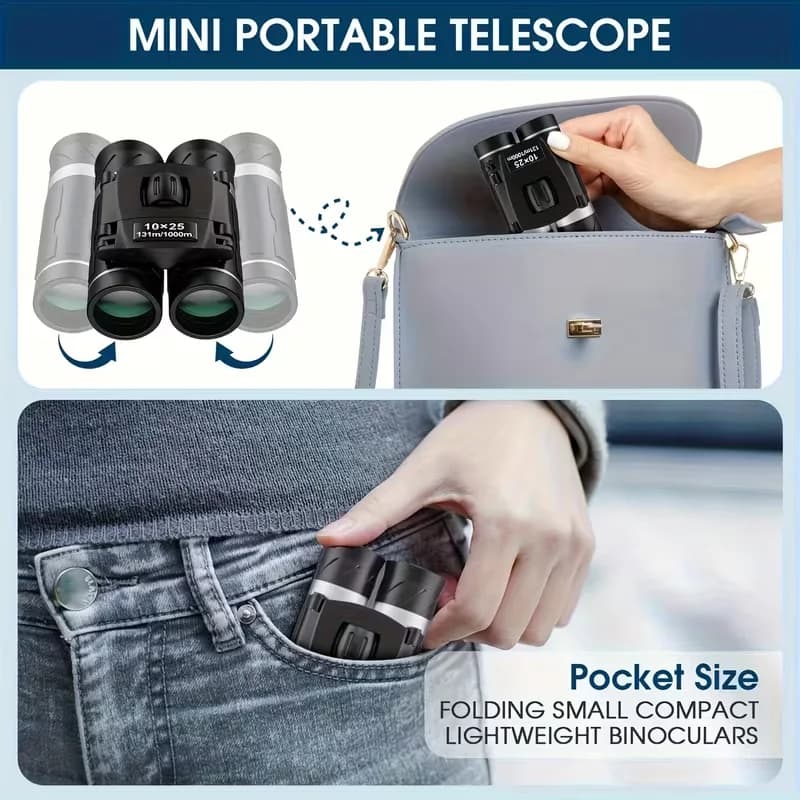 Outdoor 10x25 Binoculars for Camping and Hiking