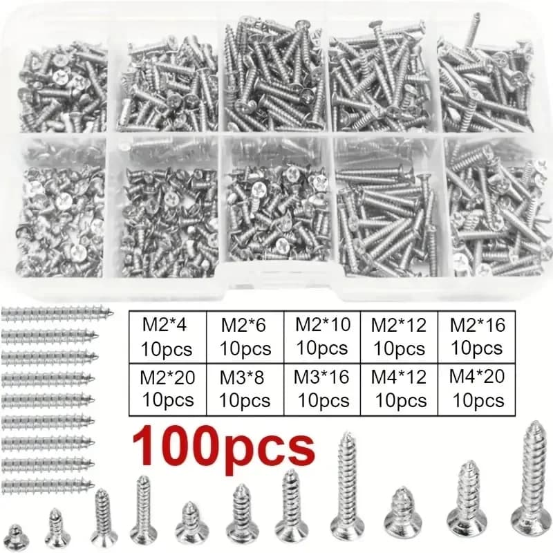 Wood Self-Tapping Screws Assortment Kit