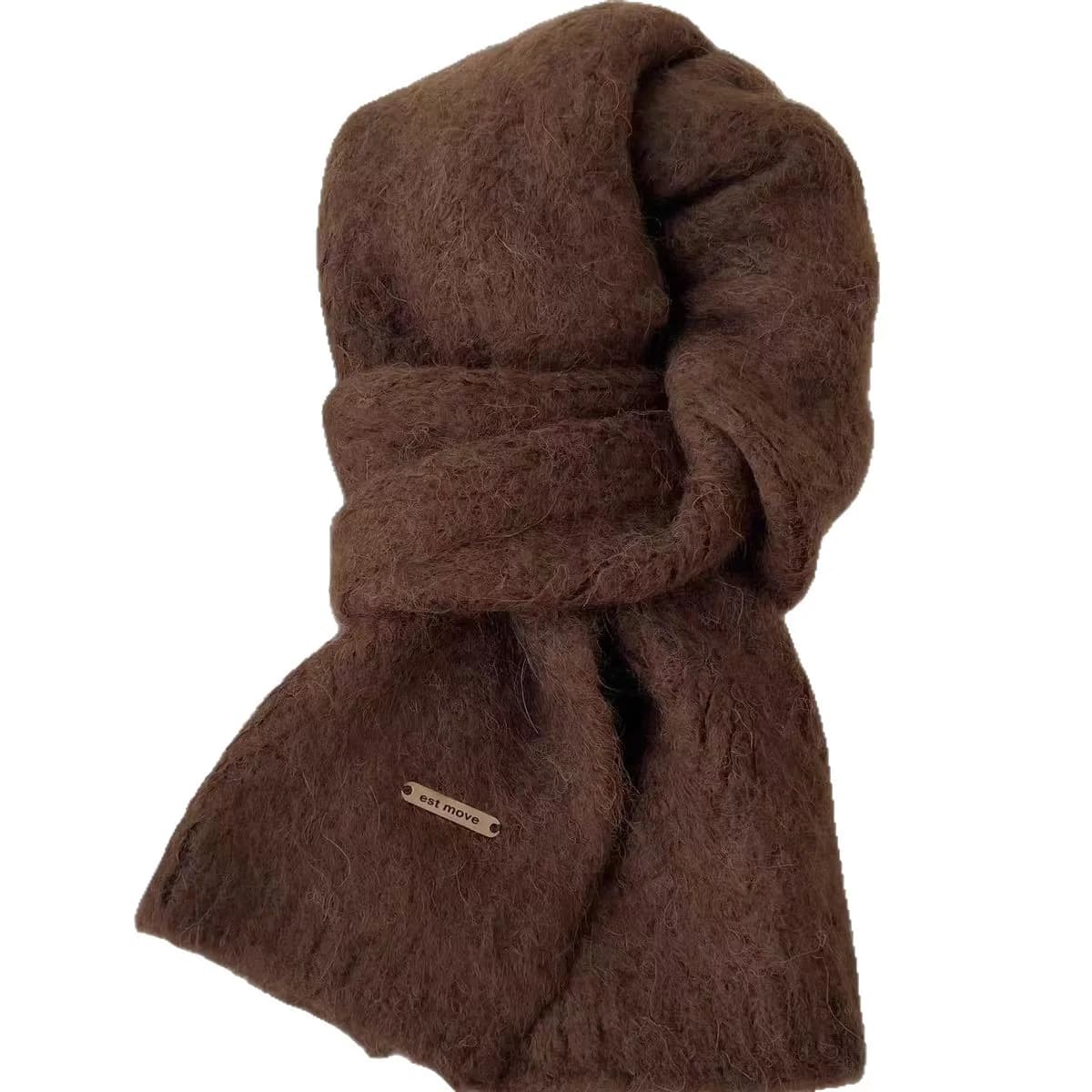 Women's Thickened Knit Winter Scarf