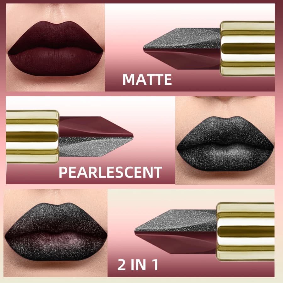 Two-Tone Waterproof Matte Lipstick