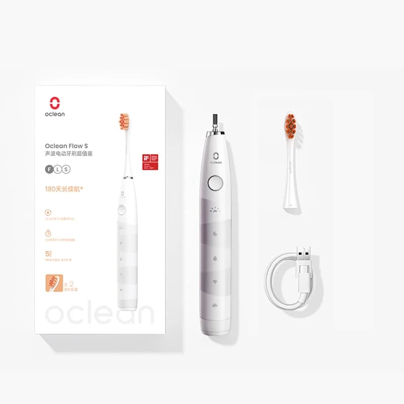 Electric Toothbrush With 3 Heads And 5 Modes