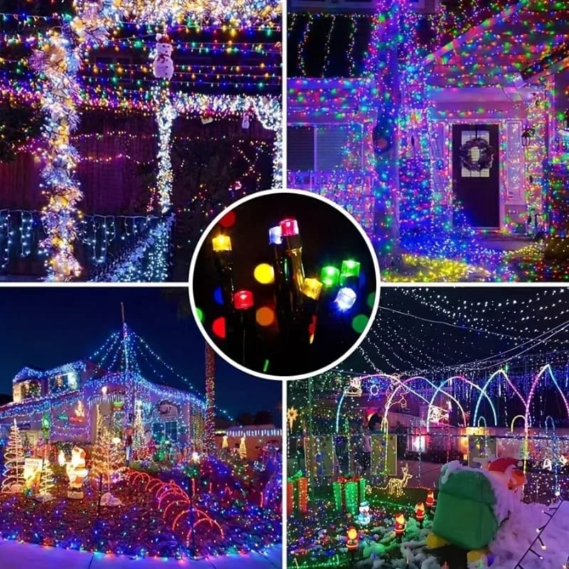 Solar LED String Light with 8 Modes
