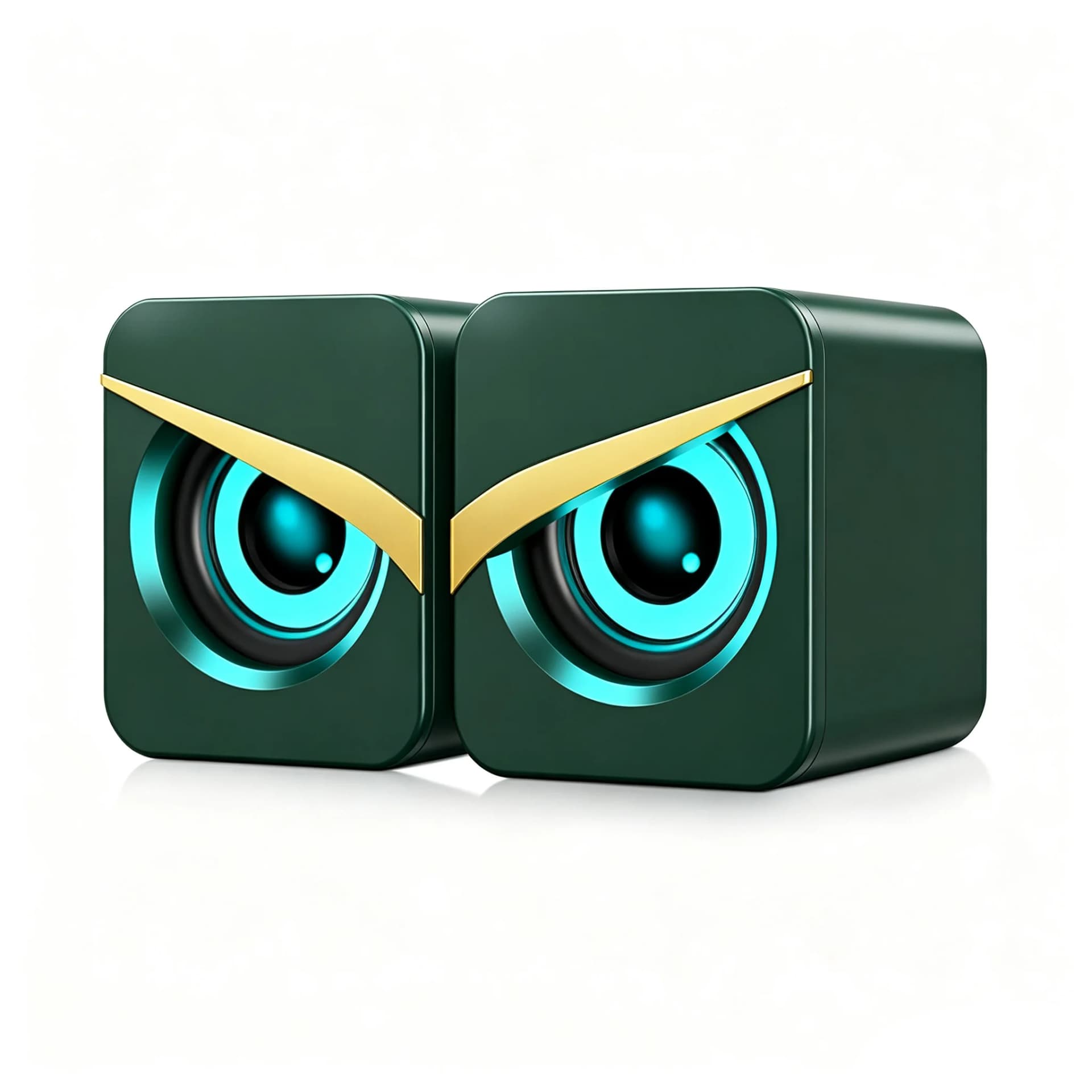 Mini Desktop Speakers with USB Power and LED Effects