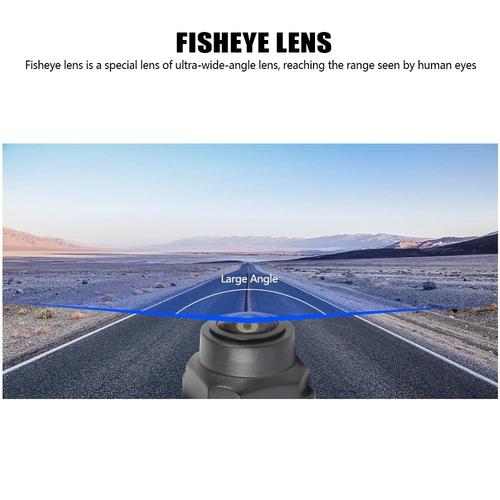 170° Fisheye Car Reverse Camera Night Vision