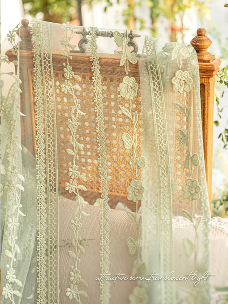 Emerald Green Sheer Voile Room Divider Curtains