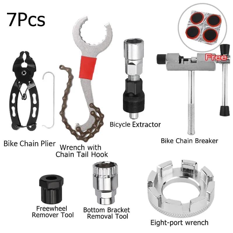 Bike Repair Tool Kit with Chain Breaker and Crank Puller
