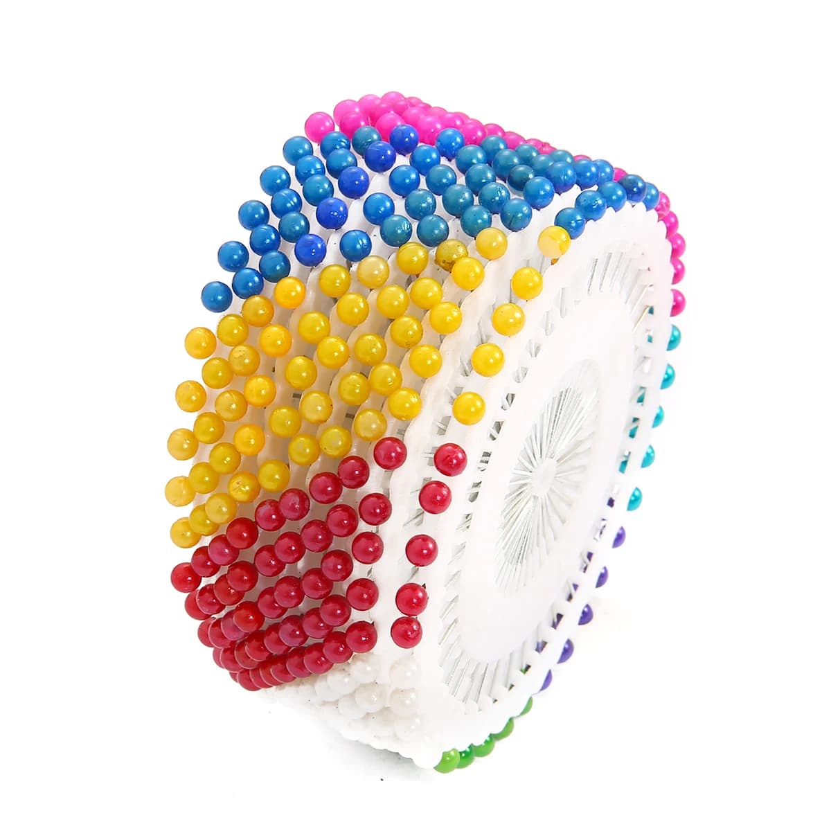 Colored Round Bead Sewing Pins Set