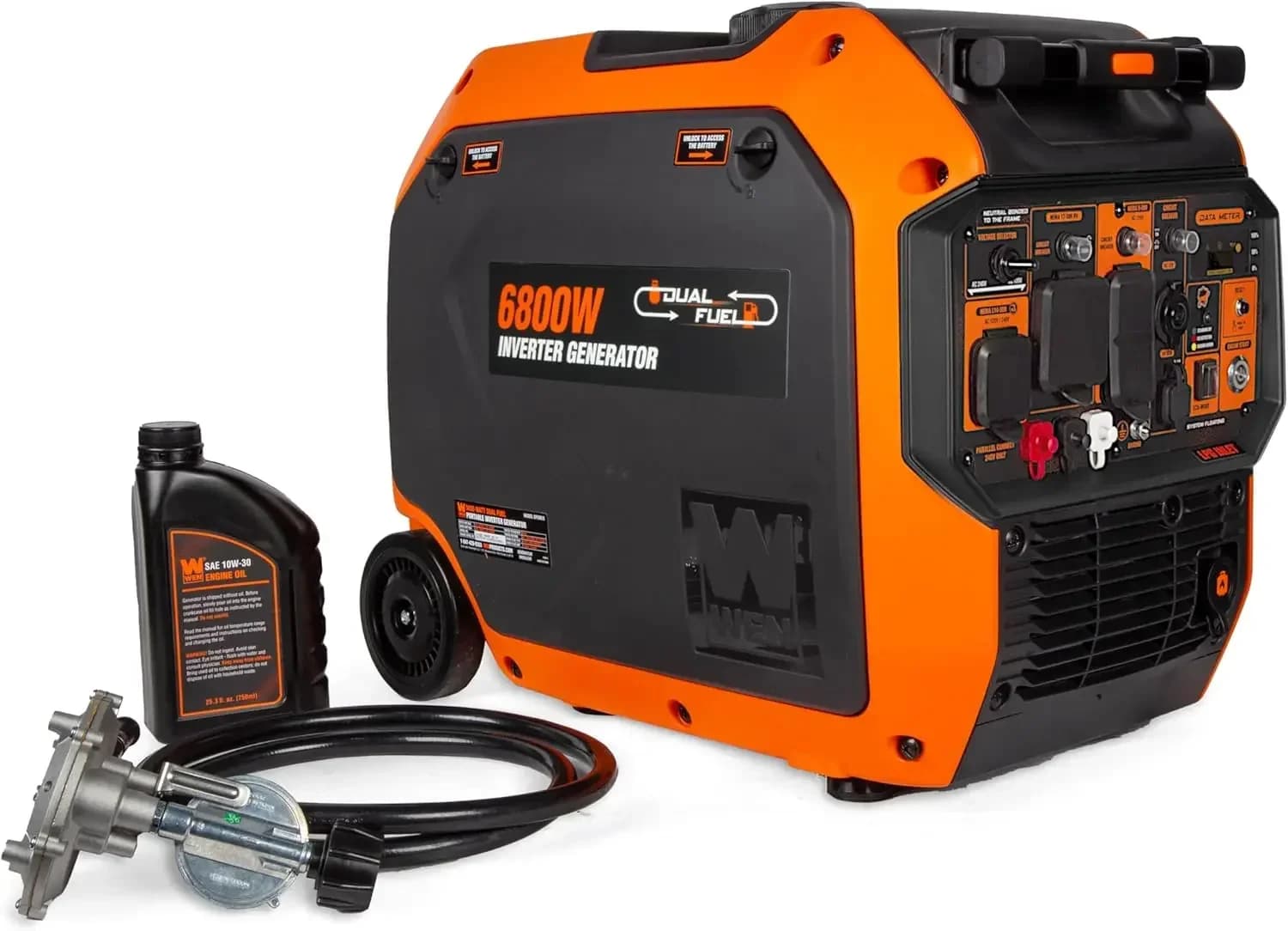 Home Emergency Generator RV-Ready Quiet 6800W Dual Fuel Electric Start Inverter Generator With CO Watchdog Fuel Shut Off