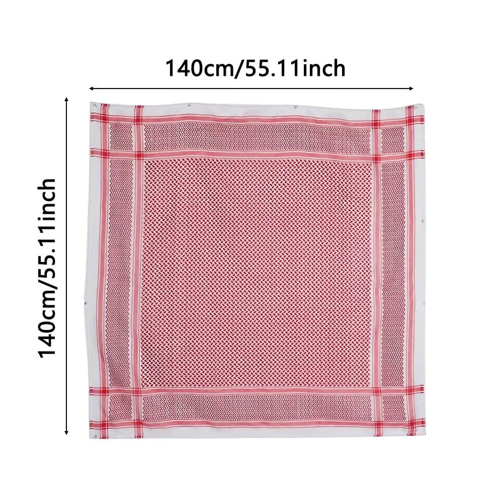 Plaid Shemagh Scarf with Aqel Rope