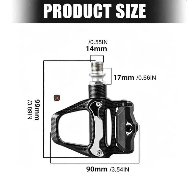 Clipless Road Bike Pedal with Cleats